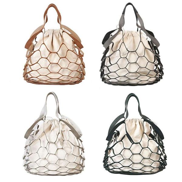 evening bags fashion hollow mesh leather bucket bag for women drawstring summer beach shoulder handbags net simple shopping straw
evening bags fashion hollow mesh leather bucket bag for women drawstring summer beach shoulder handbags net simple shopping straw