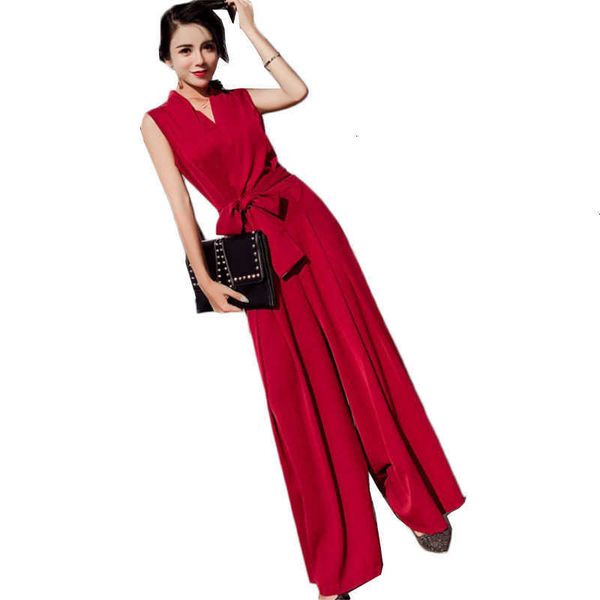 women's jumpsuits & rompers spring ladies sleeveless solid v-neck high waist sashes women wide leg female elegant party overall outfit, Black;white
women's jumpsuits & rompers spring ladies sleeveless solid v-neck high waist sashes women wide leg female elegant party overall outfit, Black;white