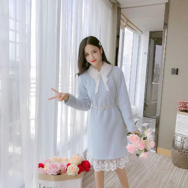 casual dresses 2021 the winter women blue short dress long sleeve vintage korean fashion elegant ladies party mini clothes, Black;gray
casual dresses 2021 the winter women blue short dress long sleeve vintage korean fashion elegant ladies party mini clothes, Black;gray