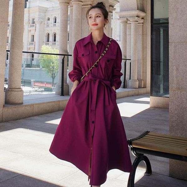 casual dresses spring fall clothes women fashion elegant korean style long shirt dress lady sleeve loose purple green bandage yq22, Black;gray
casual dresses spring fall clothes women fashion elegant korean style long shirt dress lady sleeve loose purple green bandage yq22, Black;gray