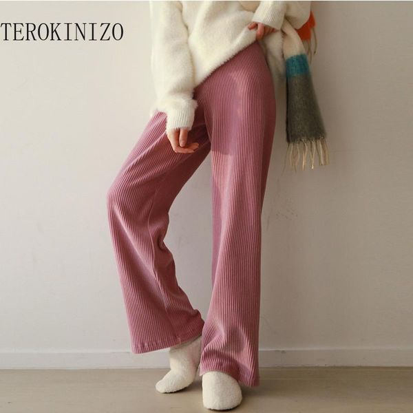 women's pants & capris terokinizo korean style corduroy women pure color casual wide leg trousers arrival autumn 2021 loose pantalones, Black;white
women's pants & capris terokinizo korean style corduroy women pure color casual wide leg trousers arrival autumn 2021 loose pantalones, Black;white