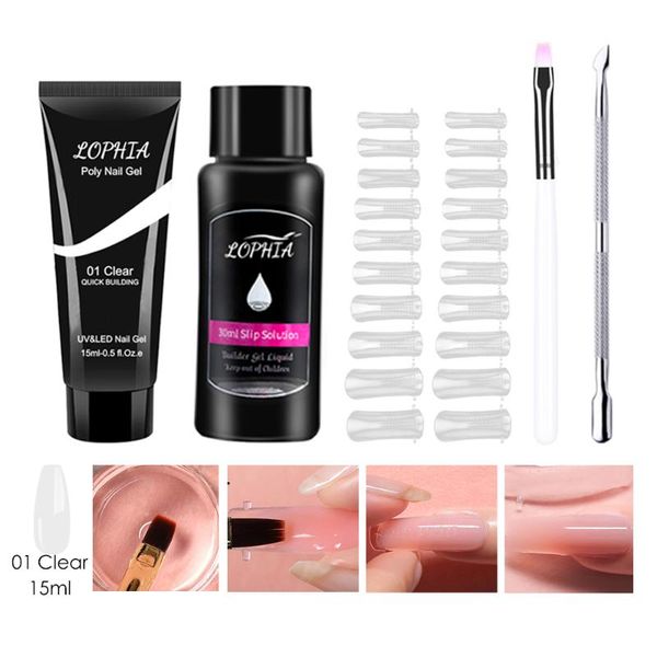 nail gel lophia 5pcs poly extention set 15ml quick building extensions tip form crystal uv slice art, Red;pink
nail gel lophia 5pcs poly extention set 15ml quick building extensions tip form crystal uv slice art, Red;pink