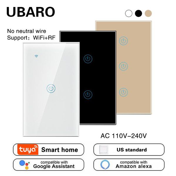 smart home control ubaro 118type crystal glass tuya us switch alexa voice wall light touch wifi switches 1/2/3 gang ac100-240v
smart home control ubaro 118type crystal glass tuya us switch alexa voice wall light touch wifi switches 1/2/3 gang ac100-240v