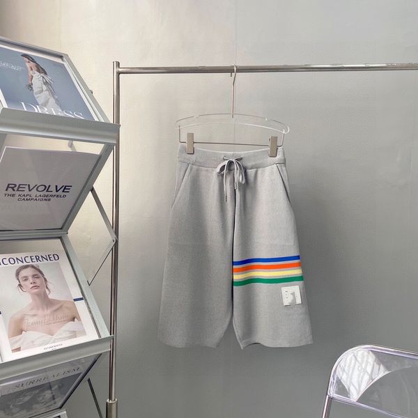 21 summer tide tb high street shorts rainbow color men's and women's same loose casual fashion, White;black
21 summer tide tb high street shorts rainbow color men's and women's same loose casual fashion, White;black