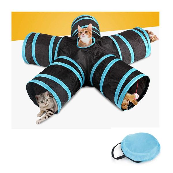 cat toys foldable pet tunnel 5 holes tube collapsible indoor outdoor training interactive kitten puppy play
cat toys foldable pet tunnel 5 holes tube collapsible indoor outdoor training interactive kitten puppy play