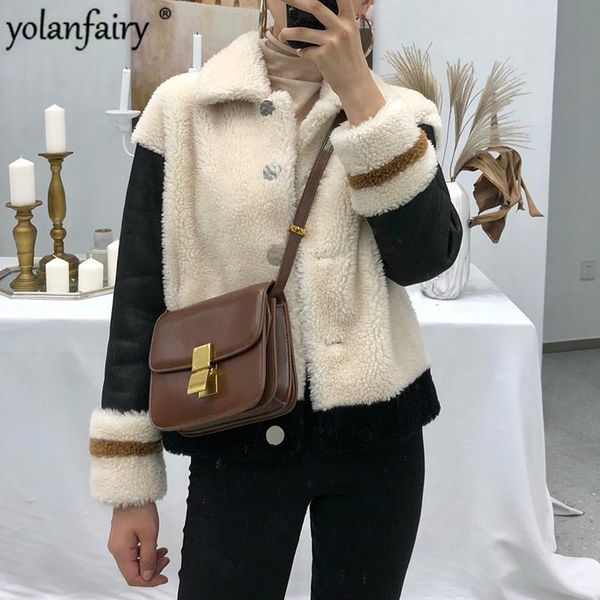 real fur coat women sheep shearing winter korean fashion lamb jacket for clothes 2021 hyy-801 yy902 women's & faux, Black
real fur coat women sheep shearing winter korean fashion lamb jacket for clothes 2021 hyy-801 yy902 women's & faux, Black