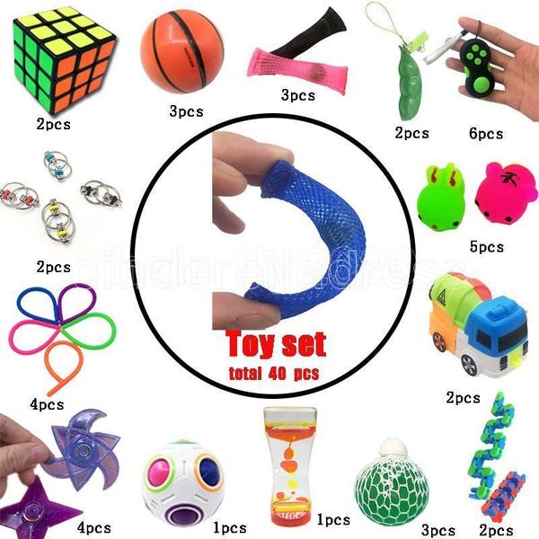 new squeeze toys funny combination 40 pieces extrusive-solving fidget kids toys selling various styles toy set wholesale
new squeeze toys funny combination 40 pieces extrusive-solving fidget kids toys selling various styles toy set wholesale