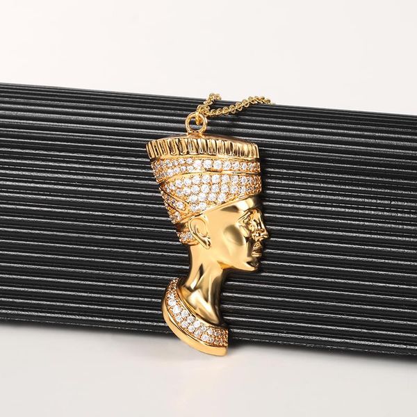 pendant necklaces vintage egyptian queen cleopatra head portrait pendants for women crystal jewelry stainless steel chain collier bijoux, Silver
pendant necklaces vintage egyptian queen cleopatra head portrait pendants for women crystal jewelry stainless steel chain collier bijoux, Silver