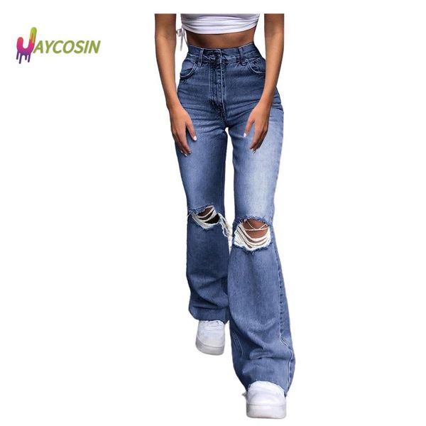 women's jeans summer high waist loose plus size streetwear women button pocket elastic hole trousers denim pants, Blue
women's jeans summer high waist loose plus size streetwear women button pocket elastic hole trousers denim pants, Blue