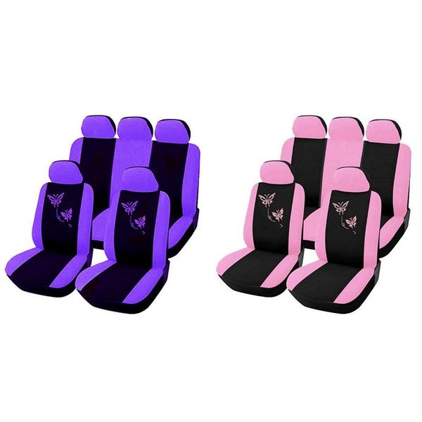 9pcs car seat covers butterfly embroidery car-styling woman automobiles interior accessories
9pcs car seat covers butterfly embroidery car-styling woman automobiles interior accessories