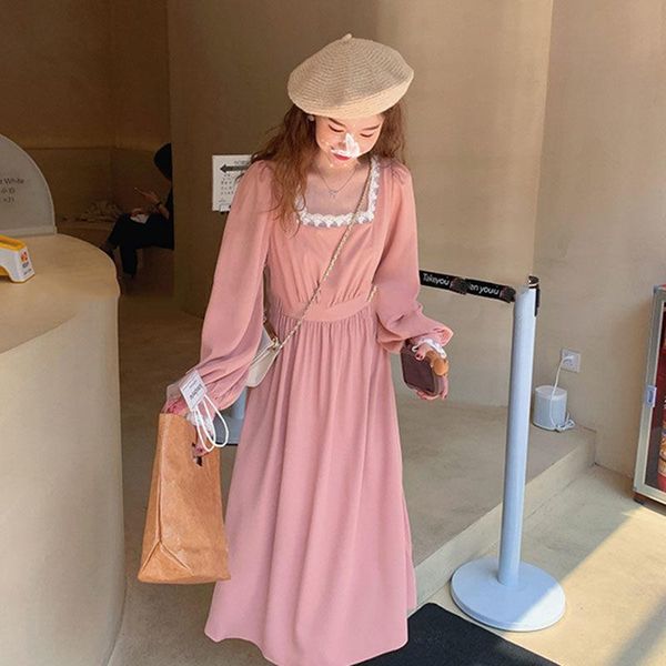 casual dresses pink sweet dress women elegant lace patchwork fairy female puff sleeve japanese kawaii party midi korean, Black;gray
casual dresses pink sweet dress women elegant lace patchwork fairy female puff sleeve japanese kawaii party midi korean, Black;gray