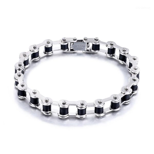 punk rock men stainless steel link chain bracelets & bangles men's wristband biker motorcycle black silicone bracelet wholesale1, Golden;silver
punk rock men stainless steel link chain bracelets & bangles men's wristband biker motorcycle black silicone bracelet wholesale1, Golden;silver