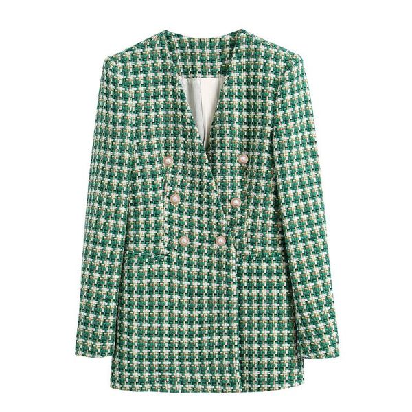 women's suits & blazers tweed blazer coat vintage long sleeve welt pockets female outerwear chic veste femme women fashion double breas, White;black
women's suits & blazers tweed blazer coat vintage long sleeve welt pockets female outerwear chic veste femme women fashion double breas, White;black