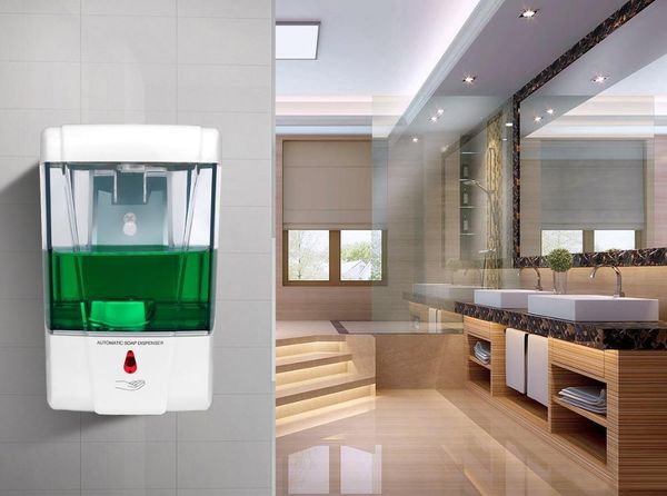 liquid soap dispenser wall-mounted 700ml automatic infrared sensor touch-kitchen lotion pump for and bathroom
liquid soap dispenser wall-mounted 700ml automatic infrared sensor touch-kitchen lotion pump for and bathroom