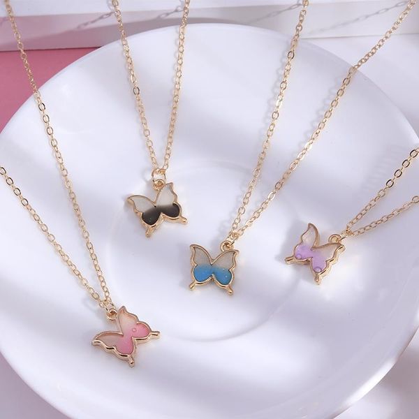 chokers candy color gradient butterfly chain necklaces for women resin animal pendants jewelry handmade friendship gifts, Golden;silver
chokers candy color gradient butterfly chain necklaces for women resin animal pendants jewelry handmade friendship gifts, Golden;silver