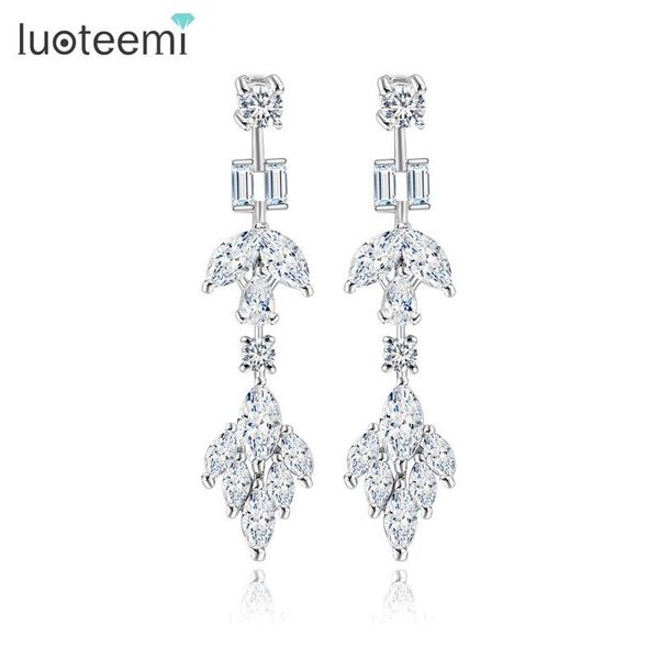 dangle & chandelier luoteemi fashion geometric drop earrings elegant wedding ear jewelry clear multi cz crystal brincos for women wholesale, Silver
dangle & chandelier luoteemi fashion geometric drop earrings elegant wedding ear jewelry clear multi cz crystal brincos for women wholesale, Silver