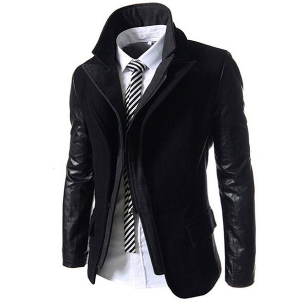 wholesale-men's double hoodie jacket special design men korean style blazer suit winter male clothing aq80020, White;black
wholesale-men's double hoodie jacket special design men korean style blazer suit winter male clothing aq80020, White;black