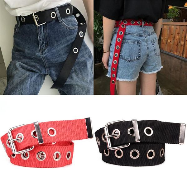 belts womens studded grommet holes single pin buckle canvas nylon belt 23mm waistband sports, Black;brown
belts womens studded grommet holes single pin buckle canvas nylon belt 23mm waistband sports, Black;brown