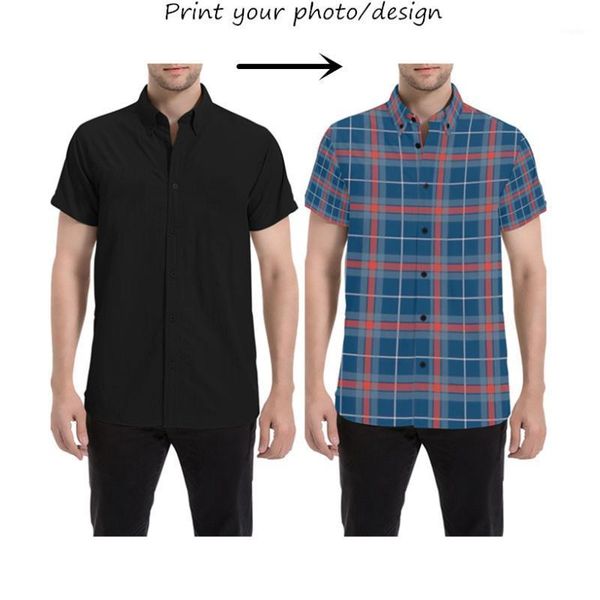 men's casual shirts personalized all over print short sleeve shirt for men gifts, White;black
men's casual shirts personalized all over print short sleeve shirt for men gifts, White;black