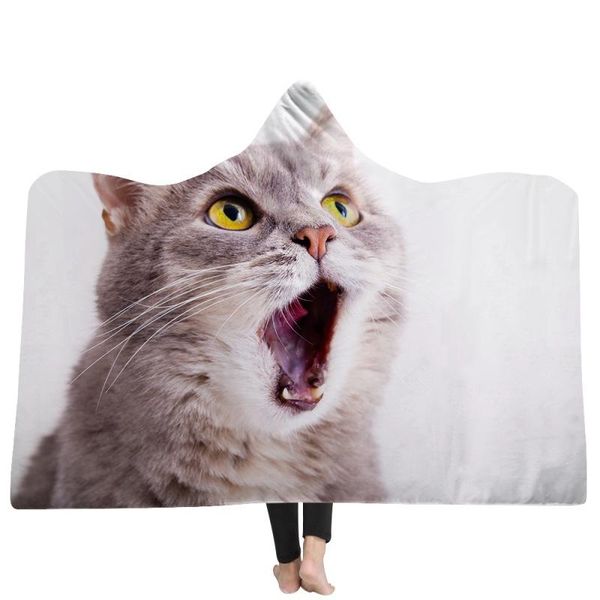blankets cloak printed hooded cat pattern blanket soft fabric, plush material universal in all seasons
blankets cloak printed hooded cat pattern blanket soft fabric, plush material universal in all seasons