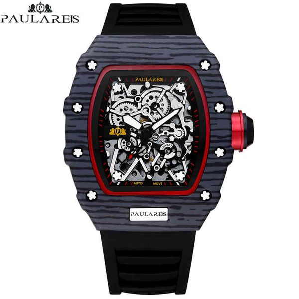 orologio uomo rectangle automatic watches mens 2022 luxury brand skeleton watch men mechanical wristwatches sports rubber clock, Slivery;brown
orologio uomo rectangle automatic watches mens 2022 luxury brand skeleton watch men mechanical wristwatches sports rubber clock, Slivery;brown