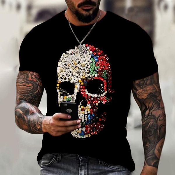 men's t-shirts summer short-sleeved sports t-shirt large size round neck skull 3d printing casual street hip hop breathable men clothin, White;black
men's t-shirts summer short-sleeved sports t-shirt large size round neck skull 3d printing casual street hip hop breathable men clothin, White;black