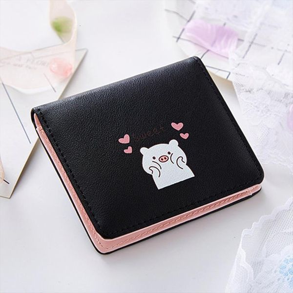 cute cartoon pig print short wallet for women leather credit card bag korean version girls purse students small wallets, Red;black
cute cartoon pig print short wallet for women leather credit card bag korean version girls purse students small wallets, Red;black
