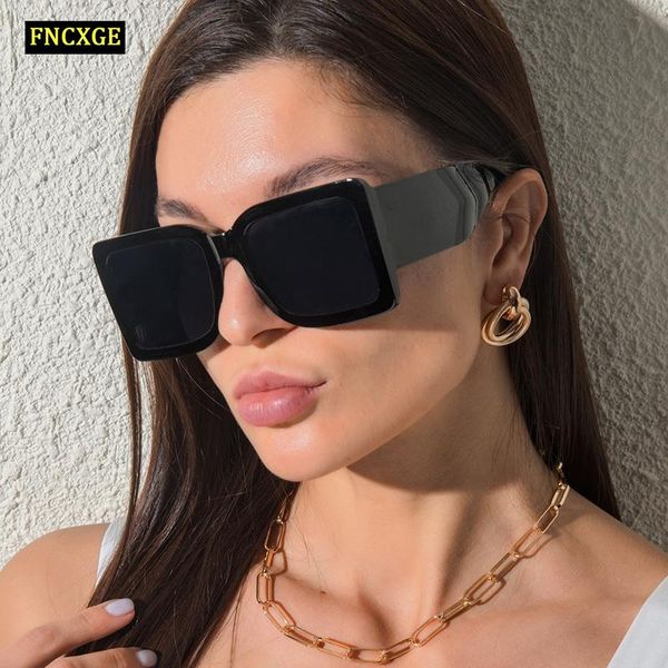 sunglasses fncxge women men fashion square sun glasses vintage ladies oversized female big frame uv400 shades, White;black
sunglasses fncxge women men fashion square sun glasses vintage ladies oversized female big frame uv400 shades, White;black