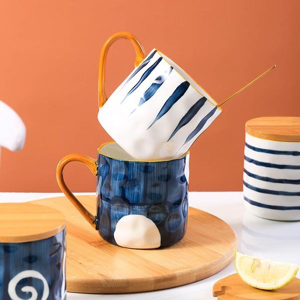 mugs hand-painted creative mug with lid spoon ins breakfast cute milk female household ceramic coffee and cups
mugs hand-painted creative mug with lid spoon ins breakfast cute milk female household ceramic coffee and cups