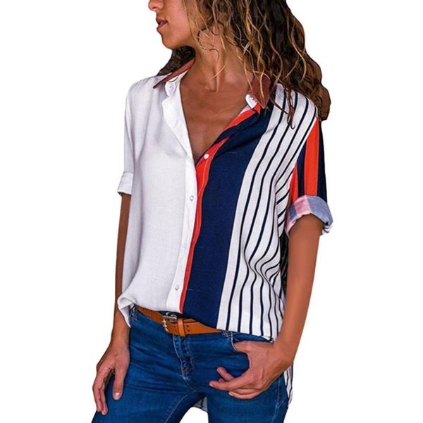 women blouses 2021 color block striped shirt elegant office lady blouse casual white long sleeve button chemise femme women's & shirts
women blouses 2021 color block striped shirt elegant office lady blouse casual white long sleeve button chemise femme women's & shirts