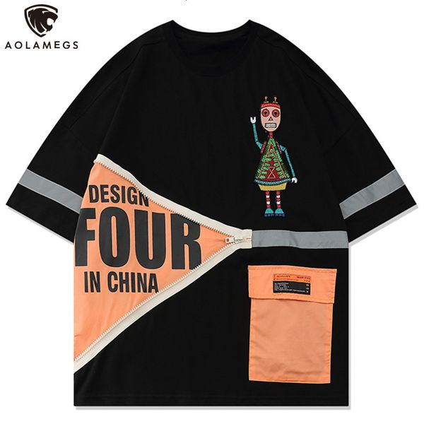men's polos funny embroidery reflective zipper tarja male shirt loose couple t summer high street fashion streetwear cargo, White;black
men's polos funny embroidery reflective zipper tarja male shirt loose couple t summer high street fashion streetwear cargo, White;black