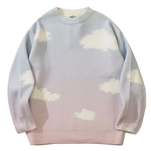men's sweaters men women clouds vintage winter 2021 pullover mens o-neck korean fashions sweater casual harajuku clothes top, White;black
men's sweaters men women clouds vintage winter 2021 pullover mens o-neck korean fashions sweater casual harajuku clothes top, White;black