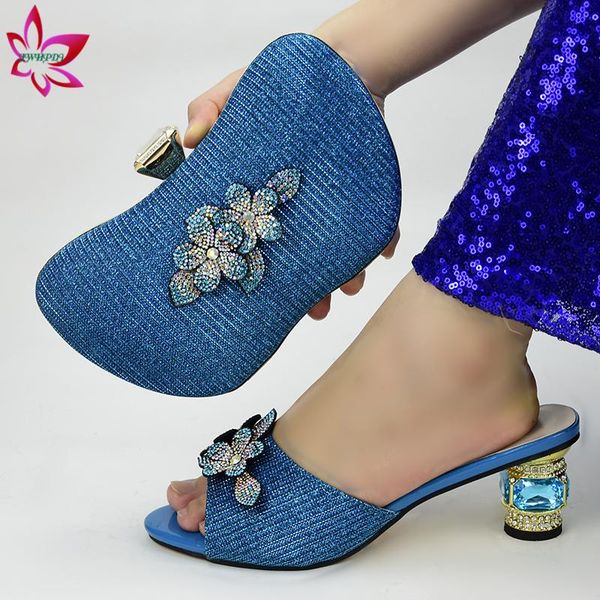 dress shoes african women design and bag set peep toe slipper italian matching in sky blue color for wedding, Black
dress shoes african women design and bag set peep toe slipper italian matching in sky blue color for wedding, Black