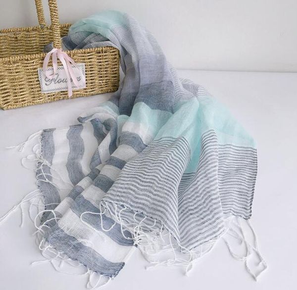 scarves japanese design spring and summer thin light breathable linen scarf elegant bright color striped 55*180cm, Blue;gray
scarves japanese design spring and summer thin light breathable linen scarf elegant bright color striped 55*180cm, Blue;gray