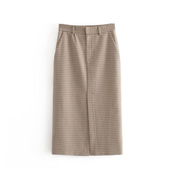 skirts vintage high waist women plaid pencil skirt spring split midi-long for casual pockets zipper female office, Black
skirts vintage high waist women plaid pencil skirt spring split midi-long for casual pockets zipper female office, Black