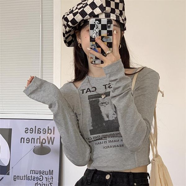 women's t-shirt real s cost-effective off-the-shoulder long sleeve short print design, White
women's t-shirt real s cost-effective off-the-shoulder long sleeve short print design, White