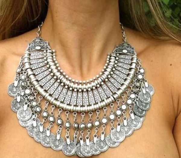 pendant necklaces bohemian ethnic antalya yonca tassel necklace color turkish gypsy boho coachella beach choker bib coin for women, Silver
pendant necklaces bohemian ethnic antalya yonca tassel necklace color turkish gypsy boho coachella beach choker bib coin for women, Silver