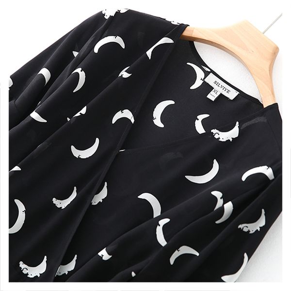 dress crescent print tea break temperament v collar wrap female silk a word small black skirt summer model, Black;gray
dress crescent print tea break temperament v collar wrap female silk a word small black skirt summer model, Black;gray