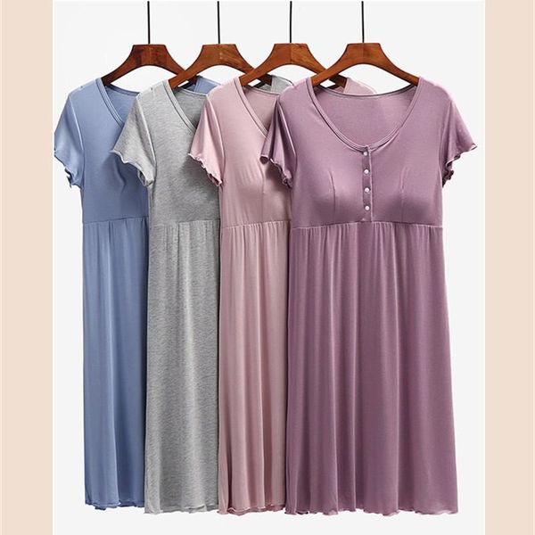 maternity dresses summer short sleeve breastfeeding nightdress pregnant women pajamas modal baby nursing homewear spring autumn, White
maternity dresses summer short sleeve breastfeeding nightdress pregnant women pajamas modal baby nursing homewear spring autumn, White