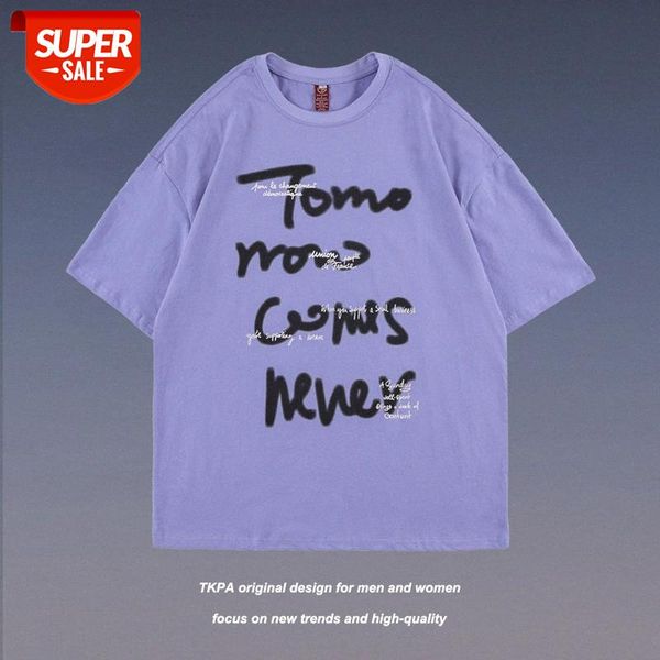 t shirt tide brand ins hit color letter printing loose short-sleeved couple summer harajuku style korean casual #8c5o, White;black
t shirt tide brand ins hit color letter printing loose short-sleeved couple summer harajuku style korean casual #8c5o, White;black