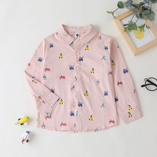 spring and autumn button pink printed long sleeve shirt boys' casual children's wear, Blue
spring and autumn button pink printed long sleeve shirt boys' casual children's wear, Blue