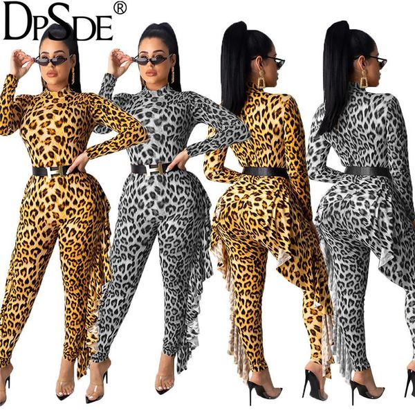 women's jumpsuits & rompers dpsde leopard grain falbala women long jumpsuit high collar full sleeve golden catsuit autumn casual street, Black;white
women's jumpsuits & rompers dpsde leopard grain falbala women long jumpsuit high collar full sleeve golden catsuit autumn casual street, Black;white