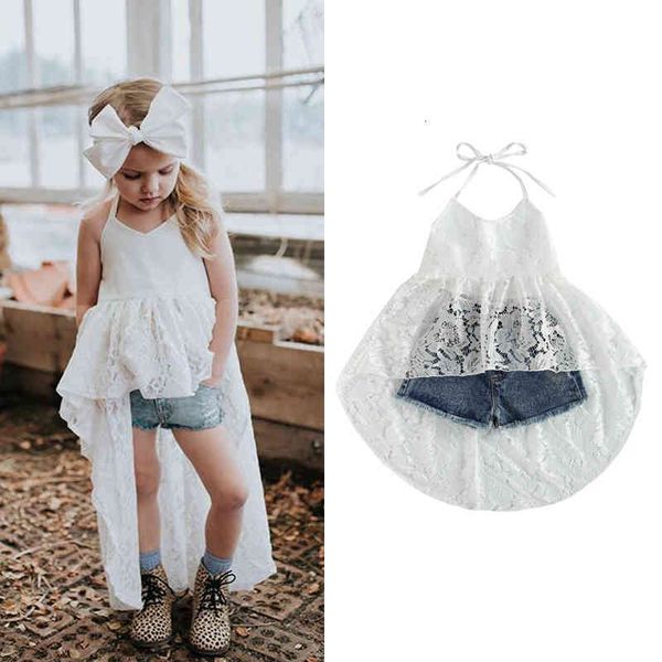 clothing summer toddler kid girls clothes sets 2pcs sleeveless belt lace neck strap tie up backless dress short jeans outfit 1-6y c0225, White
clothing summer toddler kid girls clothes sets 2pcs sleeveless belt lace neck strap tie up backless dress short jeans outfit 1-6y c0225, White