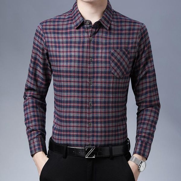 men's casual shirts 2021 brand fashion plaid men spring long sleeve shirt cotton slim fit camisa masculina clothing c716, White;black
men's casual shirts 2021 brand fashion plaid men spring long sleeve shirt cotton slim fit camisa masculina clothing c716, White;black