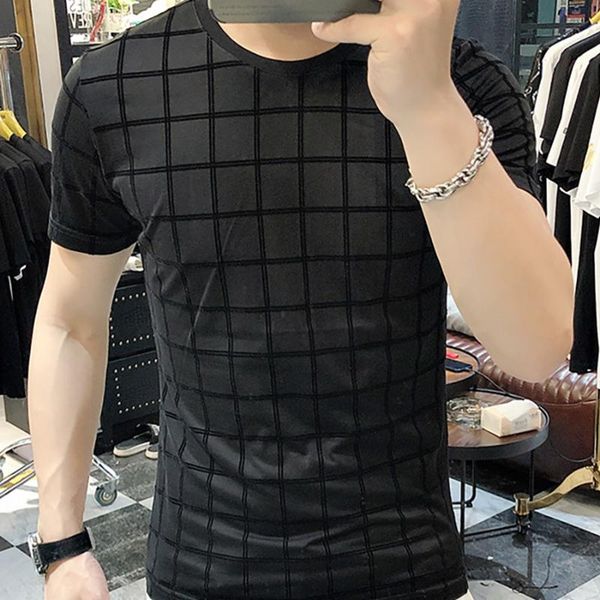 men's t-shirts tee shirt homme summer black flocking short-sleeved t-shirt casual breathable camisetas hombre poleras 2021, White;black
men's t-shirts tee shirt homme summer black flocking short-sleeved t-shirt casual breathable camisetas hombre poleras 2021, White;black