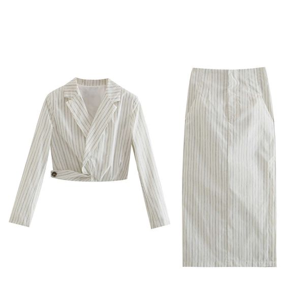two piece set women striped cropped blouse fashion skirt casual 2 piece set woman linen dress sets ensemble femme 210709, White
two piece set women striped cropped blouse fashion skirt casual 2 piece set woman linen dress sets ensemble femme 210709, White