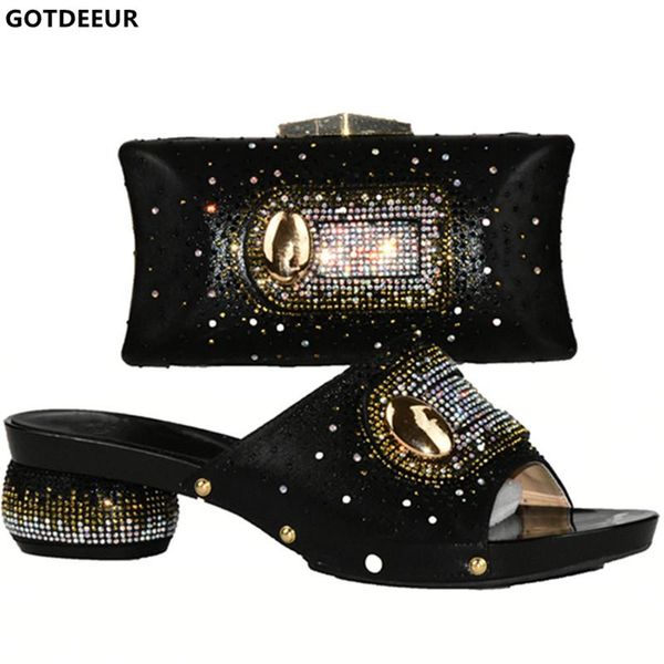 dress shoes black color italian and bag set decorated wit rhinestone nigerian women wedding african party
dress shoes black color italian and bag set decorated wit rhinestone nigerian women wedding african party