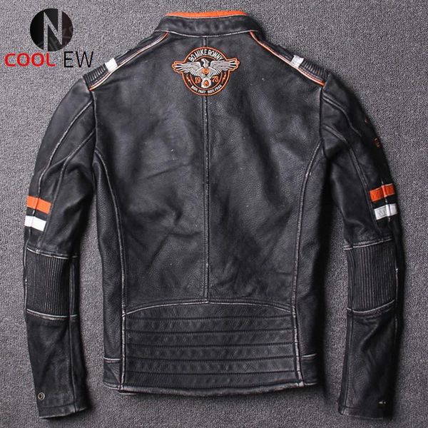 men's leather & faux 2021 vintage black men american motorcycle jacket plus size xxxxxl genuine cowhide slim fit biker's coat
men's leather & faux 2021 vintage black men american motorcycle jacket plus size xxxxxl genuine cowhide slim fit biker's coat