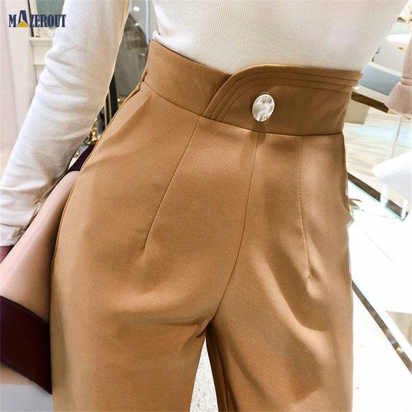 women's pants & capris mazerout woman high waist trousers autumn spring summer suit sashes pockets office lady fashion button plus size, Black;white
women's pants & capris mazerout woman high waist trousers autumn spring summer suit sashes pockets office lady fashion button plus size, Black;white