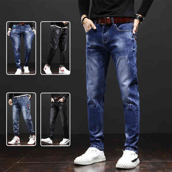 2021 winter plush thickened jeans men's fashion brand straight elastic slim fit pants casual, Blue
2021 winter plush thickened jeans men's fashion brand straight elastic slim fit pants casual, Blue